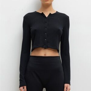 LESET Lauren Crop Cardigan